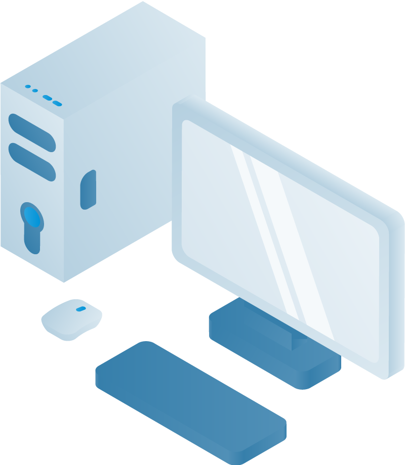 icon blue desktop